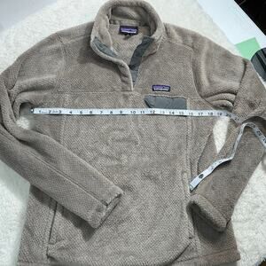 Patagonia Polartec Fleece Pullover Mens M Taupe Better Sweater Quarter Snap